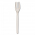 EcoSense Renewable Plant Starch Cutlery, Fork, Plastic, Cream, 50/Pack, 20 Packs/Carton (EPS002)