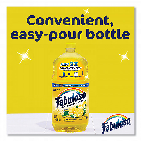 Multi-use Cleaner, Lemon Scent, 169 oz Bottle, 3/Carton (61037885)