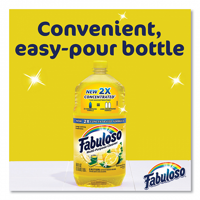 Multi-use Cleaner, Lemon Scent, 169 oz Bottle, 3/Carton (61037885)