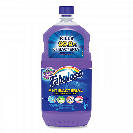 Antibacterial Multi-Purpose Cleaner, Lavender Scent, 48 oz Bottle, 6/Carton (98573)