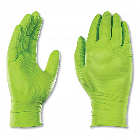 Heavy-Duty Industrial Nitrile Gloves, Powder-Free, Large, 8 mil Thick, 9.5