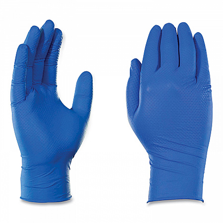 Heavy-Duty Industrial Nitrile Gloves, Powder-Free, X-Large, 6 mil Thick, 9.5