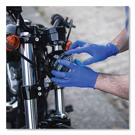 Heavy-Duty Industrial Nitrile Gloves, Powder-Free, X-Large, 6 mil Thick, 9.5