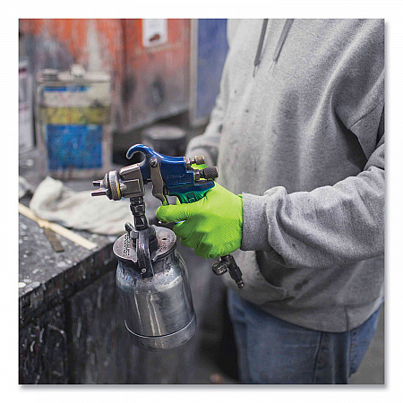 Heavy-Duty Industrial Nitrile Gloves, Powder-Free, Large, 8 mil Thick, 9.5