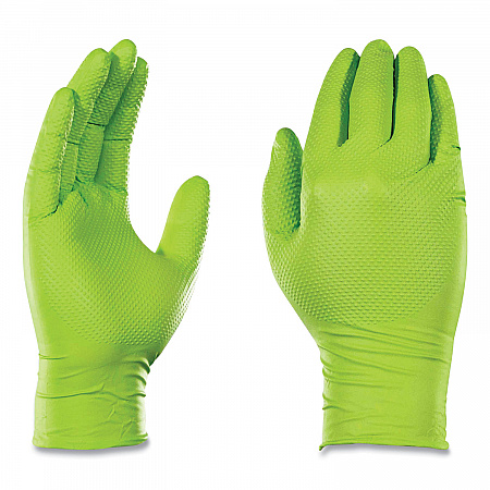 Heavy-Duty Industrial Nitrile Gloves, Powder-Free, X-Large, 8 mil Thick, 9.5
