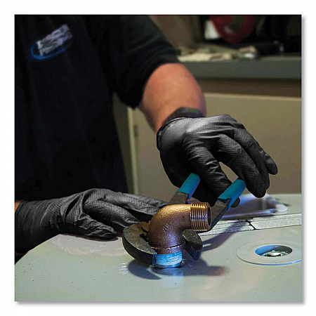 Heavy-Duty Industrial Nitrile Gloves, Powder-Free, Large, 6 mil Thick, 9.5