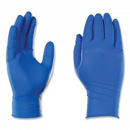 Heavy-Duty Industrial Nitrile Gloves, Powder-Free, Large, 6 mil Thick, 9.5