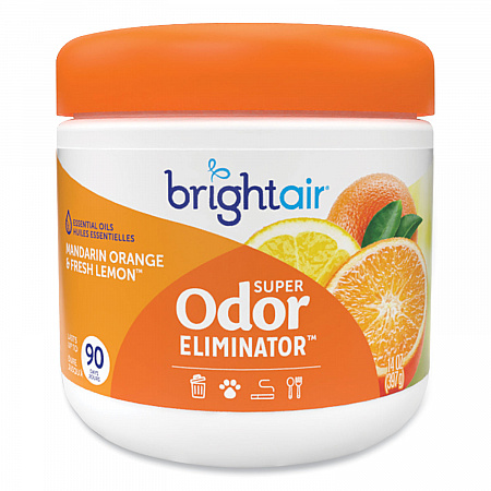 Super Odor Eliminator, Mandarin Orange and Fresh Lemon, 14 oz Jar, 6/Carton (900013CT)