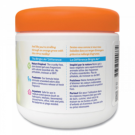 Super Odor Eliminator, Mandarin Orange and Fresh Lemon, 14 oz Jar, 6/Carton (900013CT)