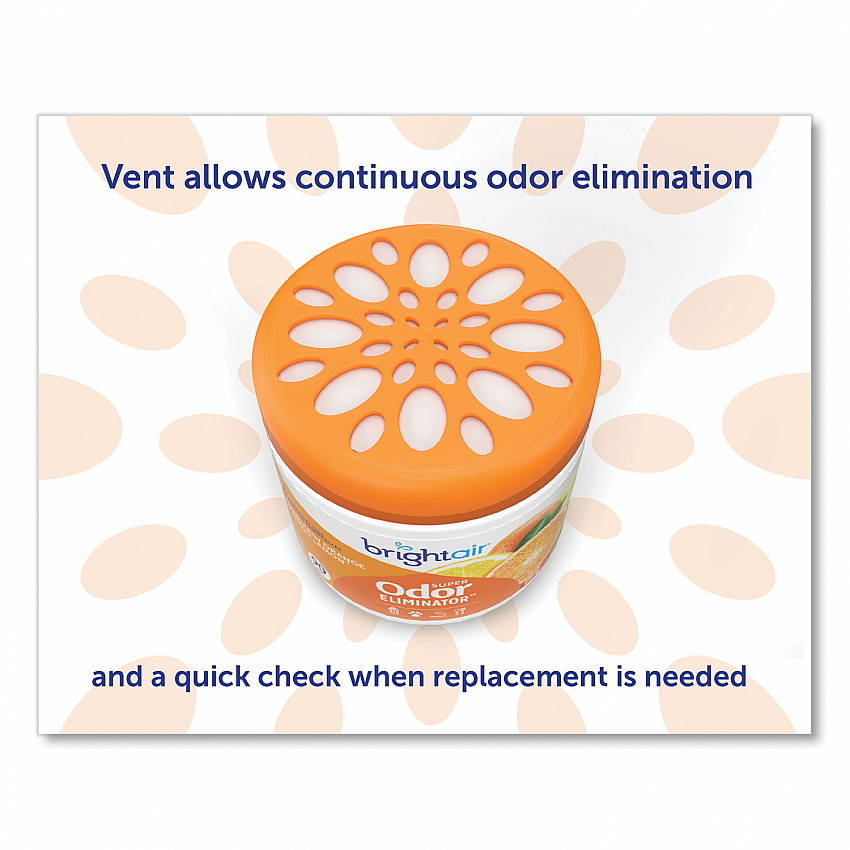 Super Odor Eliminator, Mandarin Orange and Fresh Lemon, 14 oz Jar, 6/Carton (900013CT)