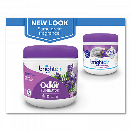 Super Odor Eliminator, Lavender and Fresh Linen, Purple, 14 oz Jar (901325)