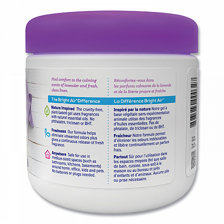 Super Odor Eliminator, Lavender and Fresh Linen, Purple, 14 oz Jar (901325)