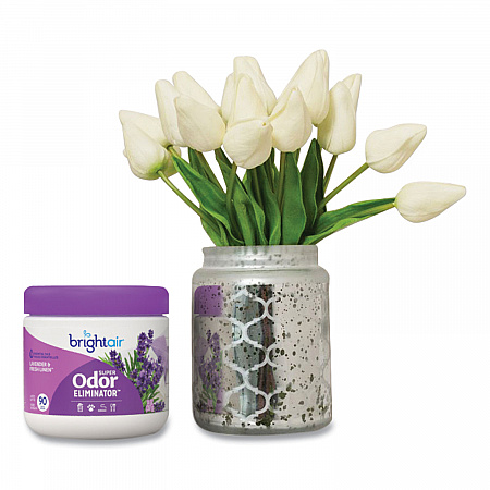 Super Odor Eliminator, Lavender and Fresh Linen, Purple, 14 oz Jar (901325)