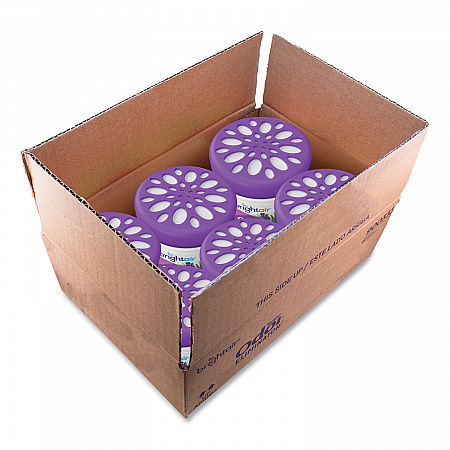Super Odor Eliminator, Lavender and Fresh Linen, Purple, 14 oz Jar, 6/Carton (901325CT)