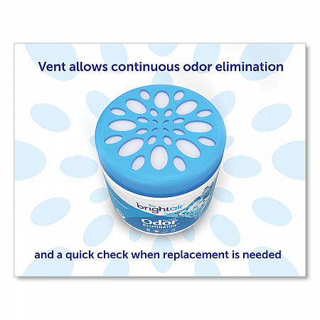Super Odor Eliminator, Cool and Clean, Blue, 14 oz Jar, 6/Carton (900090CT)