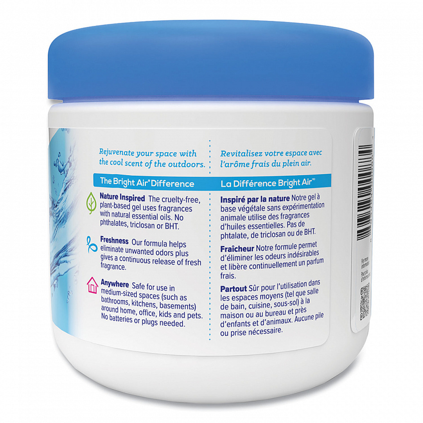 Super Odor Eliminator, Cool and Clean, Blue, 14 oz Jar, 6/Carton (900090CT)
