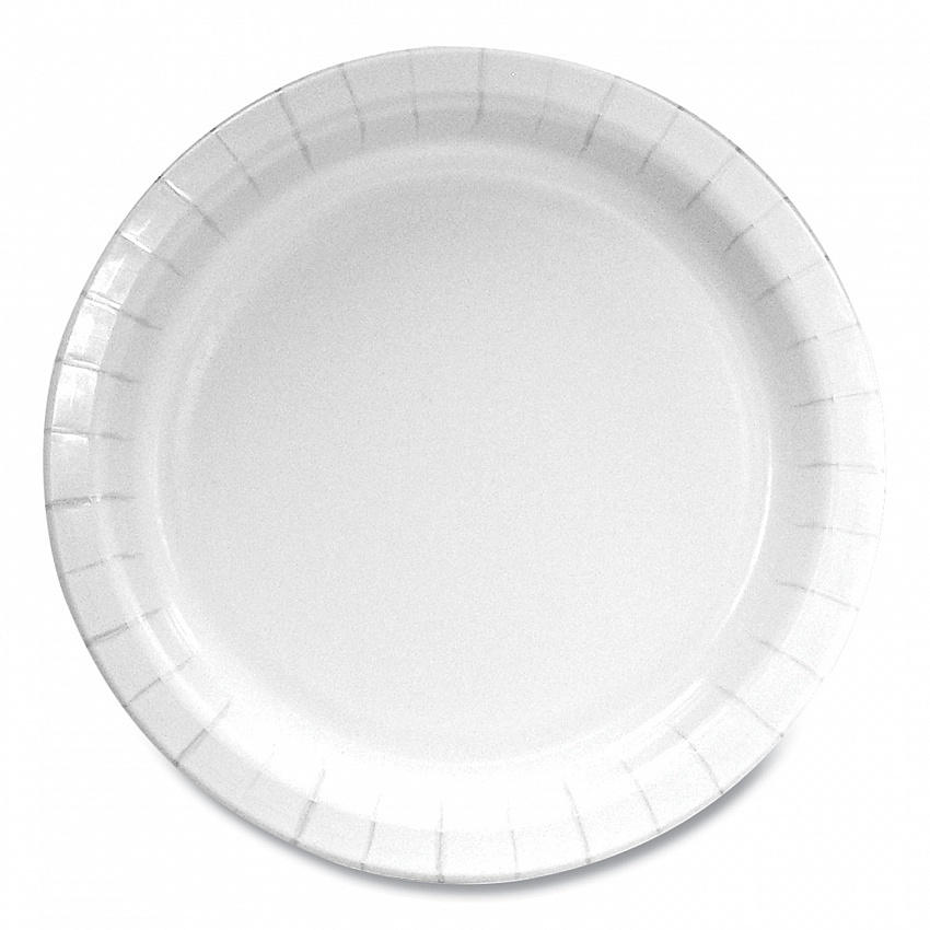 Paper Dinnerware, Plate, 6" dia, White, 1,000/Carton (WH6PLT)
