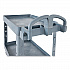 BRUTE Heavy-Duty Ergo Handle Utility Cart, Plastic, 2 Shelves, 750 lb Capacity, 26