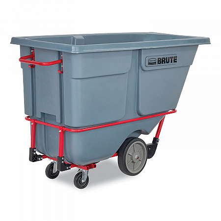 1 cu yd BRUTE DURATILT Frame Tilt Truck, Heavy Duty, 2,100 lb Capacity, Gray (2192467)