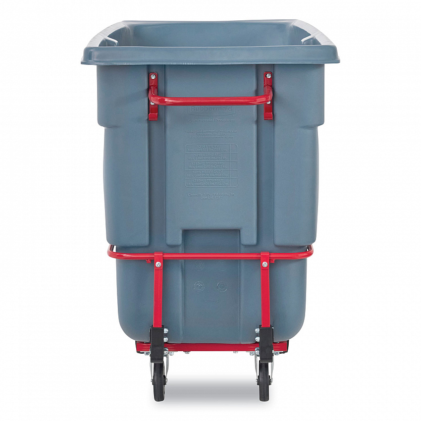 1 cu yd BRUTE DURATILT Frame Tilt Truck, Standard Duty, 1,200 lb Capacity, Gray (2192462)