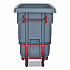 0.5 cu yd BRUTE DURATILT Frame Tilt Truck, Heavy Duty, 1,400 lb Capacity, Gray (2192465)