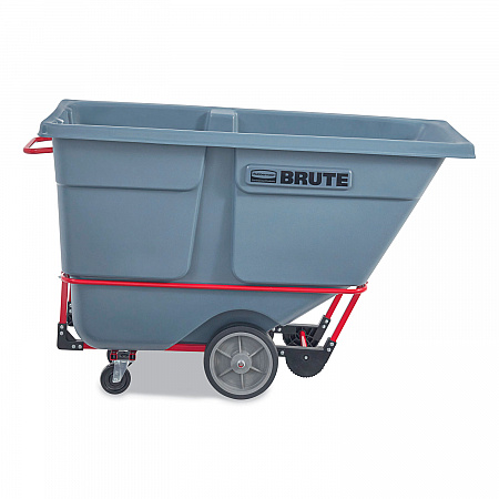 1 cu yd BRUTE DURATILT Frame Tilt Truck, Heavy Duty, 2,100 lb Capacity, Gray (2192467)