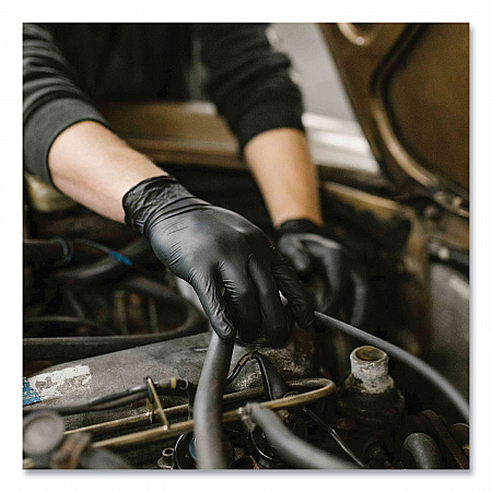 Industrial Nitrile Gloves, Powder-Free, Small, 5 mil (Palm), 6 mil (Fingers), 9.5
