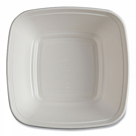 Regalia Sugarcane Servingware, Bowl, 160 oz, White, 100 Bowls/Carton (EPBL160LNFA)