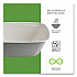 Regalia Sugarcane Servingware, Bowl, 160 oz, White, 100 Bowls/Carton (EPBL160LNFA)