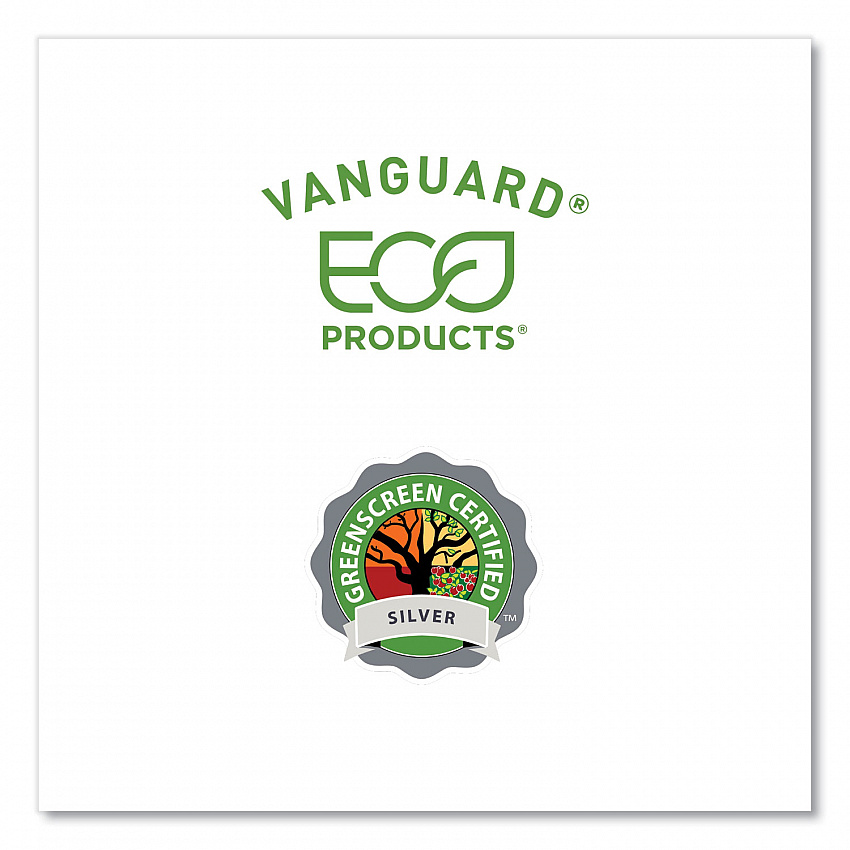 Vanguard Renewable and Compostable Sugarcane Plates, 5 x 10, White, 500/Carton (EPP024NFA)