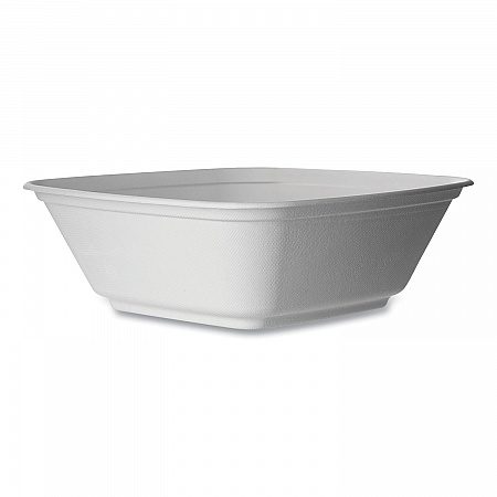 Regalia Sugarcane Servingware, Bowl, 160 oz, White, 100 Bowls/Carton (EPBL160LNFA)