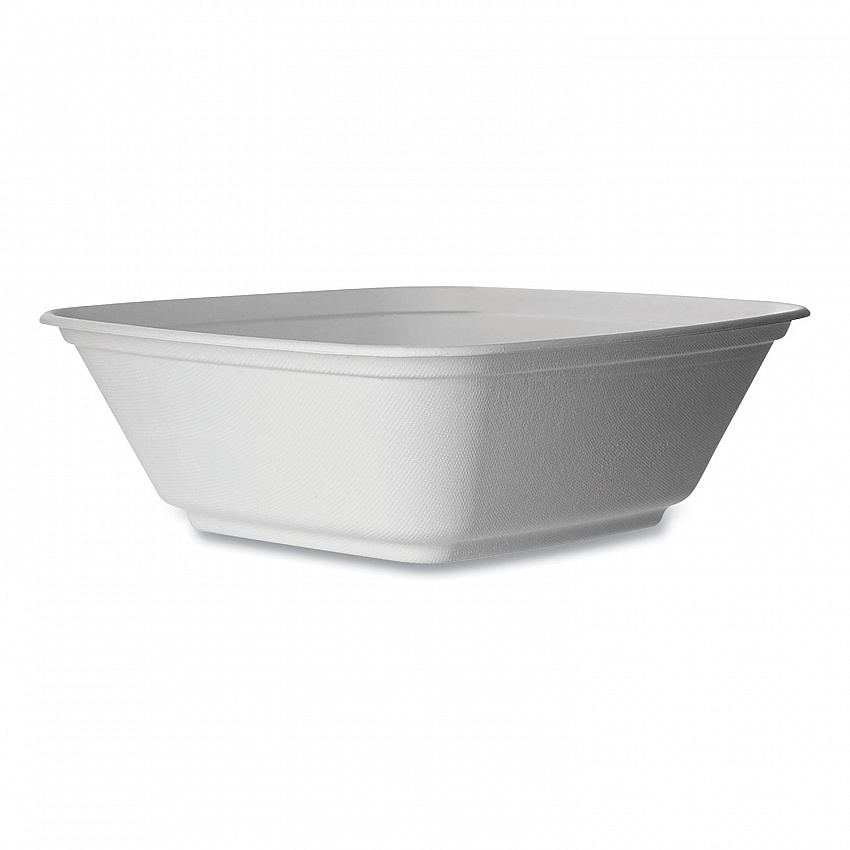 Regalia Sugarcane Servingware, Bowl, 160 oz, White, 100 Bowls/Carton (EPBL160LNFA)