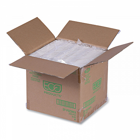 Vanguard Renewable and Compostable Sugarcane Plates, 10 x 10, White, 250/Carton (EPP023NFA)