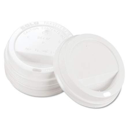 Dart Traveler Cappuccino Style Dome Lid, Polystyrene, Fits 10 oz to 24 oz Hot Cups, White, 100/Pack, 10 Packs/Carton (TLP316)