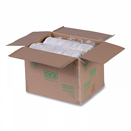 Vanguard Renewable and Compostable Sugarcane Bowls, 16 oz, White, 800/Carton (EPBL16CNFA)