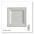 Vanguard Renewable and Compostable Sugarcane Plates, 6 x 6, White, 500/Carton (EPP021NFA)