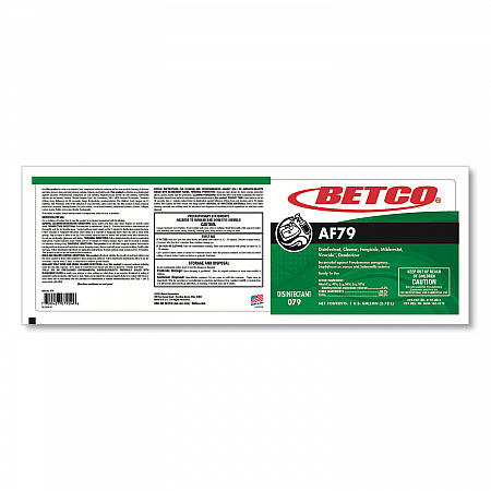 AF79 Disinfectant Cleaner, Citrus Scent, 1 gal Bottle, 4/Carton (790400)