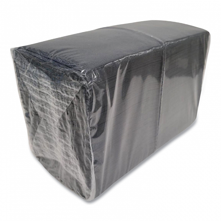 Morsoft Beverage Napkins, 2-Ply, 9 x 9.5, Black, 1,000/Carton (VT522)