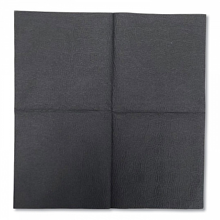Morsoft Beverage Napkins, 2-Ply, 9 x 9.5, Black, 1,000/Carton (VT522)