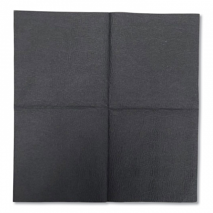 Morsoft Beverage Napkins, 2-Ply, 9 x 9.5, Black, 1,000/Carton (VT522)