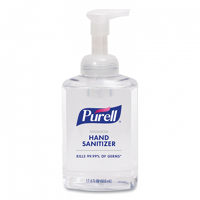 Advanced Hand Sanitizer Foam, 515 mL, Pump Bottle, Clean Scent, 4/Carton (501004CT)