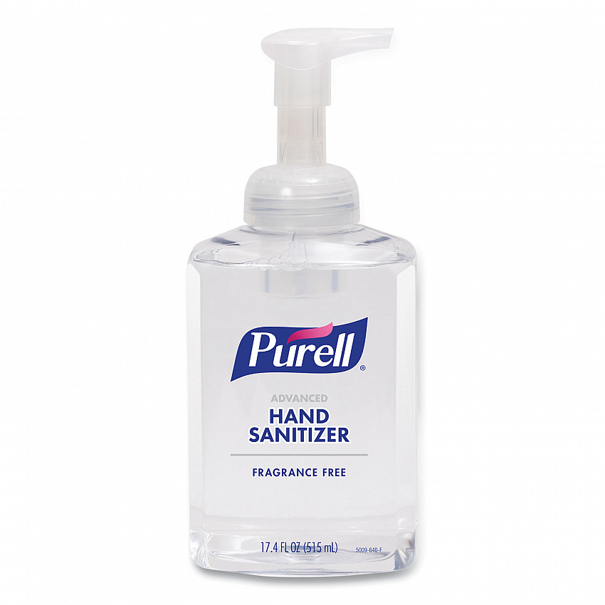 Advanced Hand Sanitizer Foam, 515 mL, Pump Bottle, Fragrance-Free, 4/Carton (500904CT)