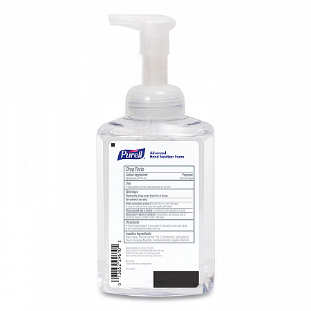 Advanced Hand Sanitizer Foam, 515 mL, Pump Bottle, Clean Scent, 4/Carton (501004CT)