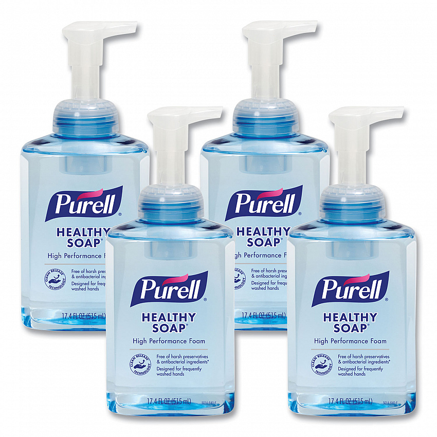 CLEAN RELEASE Technology (CRT) HEALTHY SOAP High Performance Foam, Fresh Scent, 515 mL, 4/Carton (501404CT)