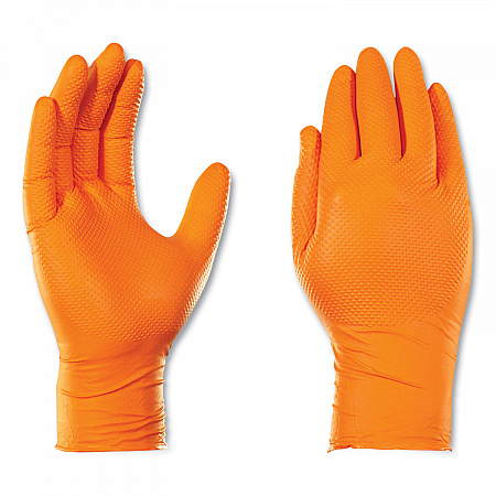 Heavy-Duty Industrial Nitrile Gloves, Powder-Free, X-Large, 8 mil Thick, 9.5