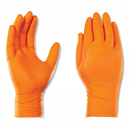 Heavy-Duty Industrial Nitrile Gloves, Powder-Free, Large, 8 mil Thick, 9.5