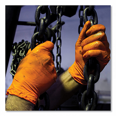 Heavy-Duty Industrial Nitrile Gloves, Powder-Free, XX-Large, 8 mil Thick, 9.5