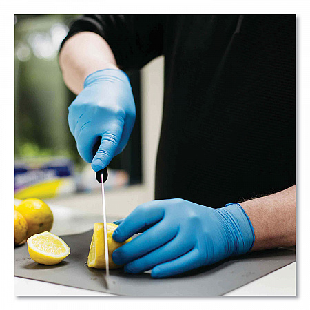 Industrial Nitrile Gloves, Powder-Free, Large, 3 mil Thick, 9.5