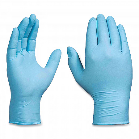 Industrial Nitrile Gloves, Powder-Free, Small, 5 mil (Palm), 6 mil (Fingers), 9.5