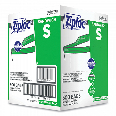 Resealable Sandwich Bags, 6.5